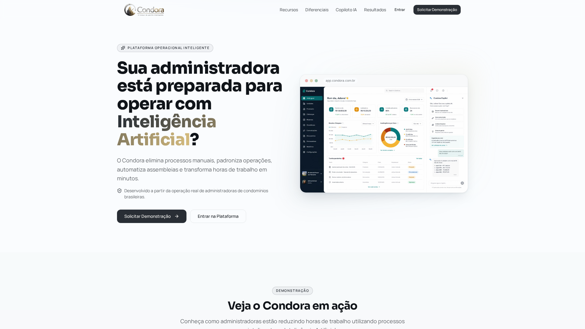 Condora, plataforma inteligente para gestão de administradoras de condomínios
